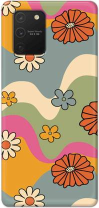 NDCOM Back Cover for Samsung Galaxy S10 Lite Retro Floral Print Printed Hard Case