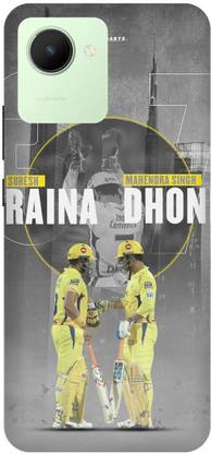 Rockyard Back Cover for realme C30, RMX3581, MAHENDRA, SINGH, DHONI, SURESH, RAINA, CSK, PLAYER