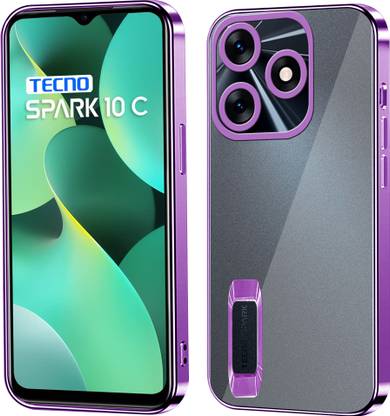 TKTHUB Back Cover for Tecno Spark 10c Cd Design Ring Logo Cut Pattern Electroplating