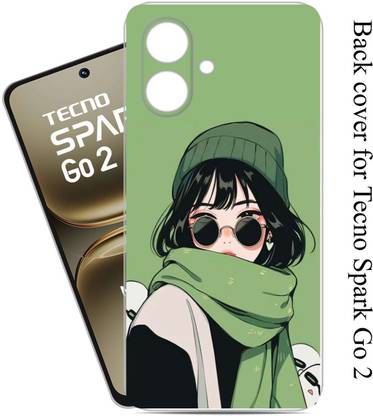 Flaminto Back Cover for Tecno Spark Go 2 For Cute Girls Back Cover