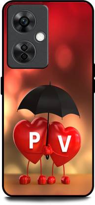 KEYCENT Back Cover for OnePlus Nord CE 3 5G P V, P LOVES V, NAME, ALPHABET, PV LOVE, HART, BLUE