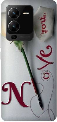 JUGGA Back Cover for vivo V25 Pro 5G, V2158, N LOVES N NAME,N NAME, N LETTER, ALPHABET,N LOVE N NAME