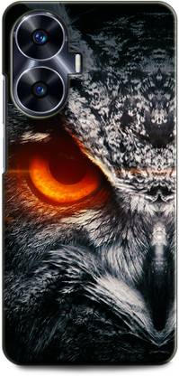 INDICRAFT Back Cover for Realme C55 OWL, NIGHT WATCH, ABEJ, BEOGRAD, TRIPPY