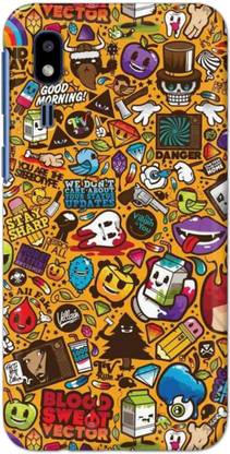 NDCOM Back Cover for Samsung Galaxy A2 Core Graffiti Designer Printed