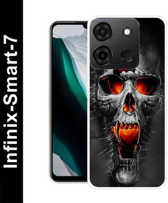 DEVLIYACASE Back Cover for Infinix Smart 7 SKULL, GOST, GAMES, ANIME, SKULL GRIM REAPER BACK SKULL