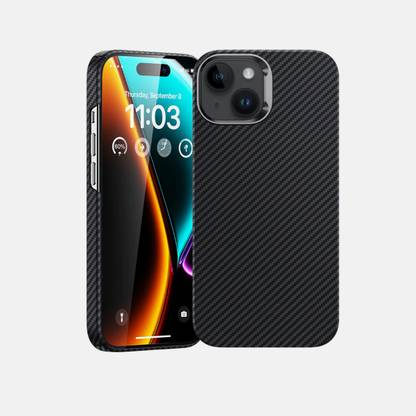 Caseex Back Cover for APPLE iPhone 15, Caseex Designed Magnetic Carbon Fiber Back Case For iPhone 15