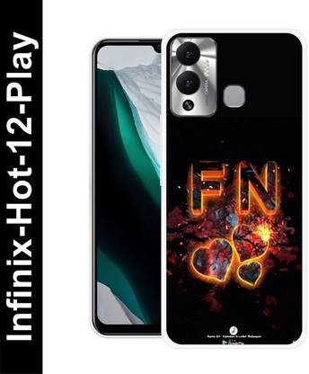 LUCKY MOBI.COM Back Cover for Infinix Hot 12 Play F NAME, F LOVE, F ALPHABET, F LETTER NAME