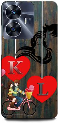 ORBIQE Back Cover for Vivo Y02 KL, K LOVE L, L LOVE K, K LETTER, L LETTER, KL NAME