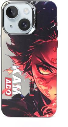 KLAH Back Cover for Apple iPhone 15, 3D Anime Demon Slayer Rengoku Printed Soft Back Case
