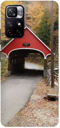 Bluvver Back Cover for POCO M4 Pro 5G, MZB0BGVIN, Printed Bridge Back Cover