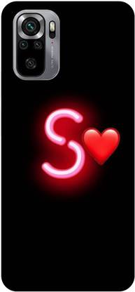 PHONE WALEY.COM Back Cover for Redmi Note 10 (4G), M2101K7AI ,M2101K7AG ,S letter,S name S word , Printed Back Cover