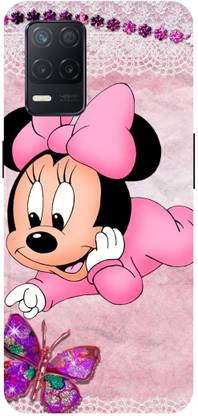 ADZIRE Back Cover for realme 8 5G, RMX3241, MICKEY, MOUSE, MINNIE, MOUSE, DOLL, TEDDY, LOVE