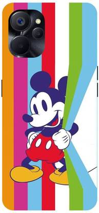 Rockyard Back Cover for realme 9i 5G, RMX3612, MICKEY, MOUSE, MINNIE, MOUSE, RAINBOW, LOVE