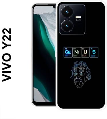 MOBECARE Back Cover for VIVO Y22 GENIUS, COOL, ALBERT EINSTEIN, UNIQUE, COOL, SCIENCE