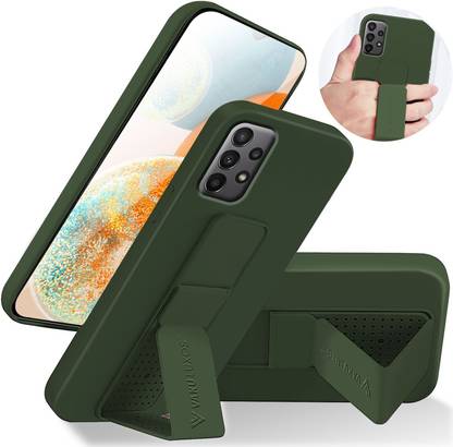 Vaku Luxos Back Cover for Samsung Galaxy A53, Harbor Grip Multi-Functional Case with Magnetic Kickstand, Soft TPU