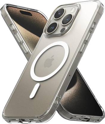 FIEUSCHE Back Cover for Apple iPhone 15 Pro Max Magnetic Case Scratch-Resistant TPU Back Phone Case