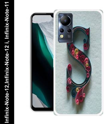 JSSIS Back Cover for Infinix Note 11, 12, 12i, S NAME, S LOVE, S ALPHABET, S LETTER NAME