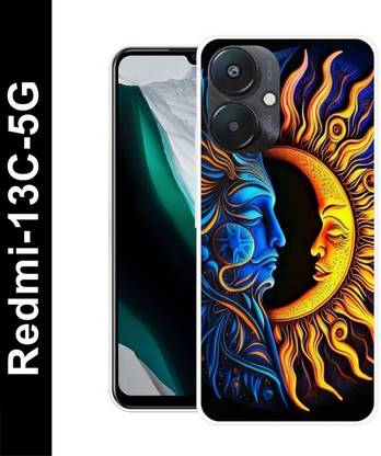 RSECASE Back Cover for Redmi 13C 5G, SUN,YELLOW,LOVE