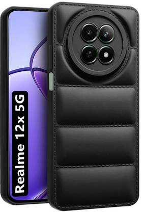 VAPRIF Back Cover for Realme 12X 5G, Puffer Case Protective | Camera Bump Protector