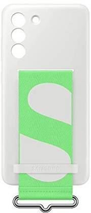 Samsung Back Cover for Samsung Official Original Galaxy S21 FE 5G Silicone Cover with Strap - White