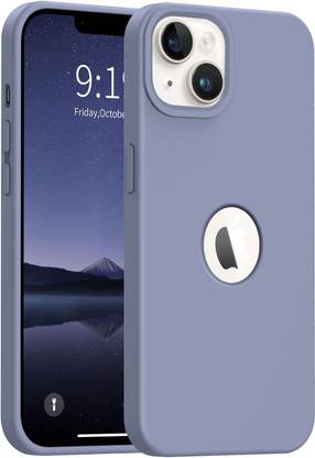 VONZEE Back Cover for iPhone 14 Plus Triple Layer Microfiber Cloth Lining Premium Feel Silicone Logo Cut Case