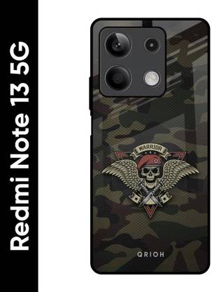 QRIOH Glass Back Cover for Redmi Note 13 5G