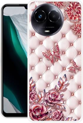 Vojica Back Cover for Realme 11x 5G, RMX3785 Butterfly Back Cover