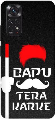 Zaplab Back Cover for Redmi Note 11, 2201117TI , Bapu Tera Karke Tera Printed Back Cover