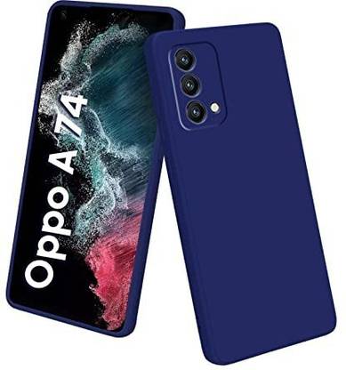 TRUEUPGRADE Back Cover for Liquid Silicone Oppo A74 4G Back Cover Case| Microfiber Inside