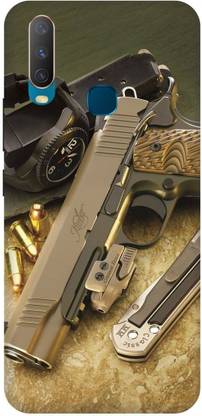 DIKRO Back Cover for vivo Y15, 1901, GUN, RIFFLE, PISTOL, BULLETS, BANDOOK