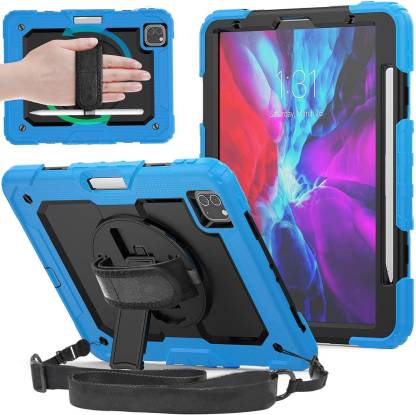 DuraSafe Cases Back Cover for iPad PRO 11 Inch 1st 2nd 3rd 4th Gen A2759 A2435 Shock Proof Cover with Shoulder Strap