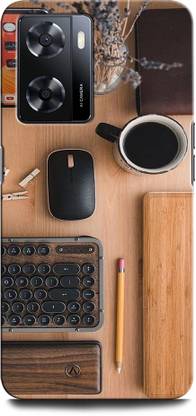 INTELLIZE Back Cover for OPPO A57 New LAPTOP, MOUSE, COFFEE, TABLET, TREE