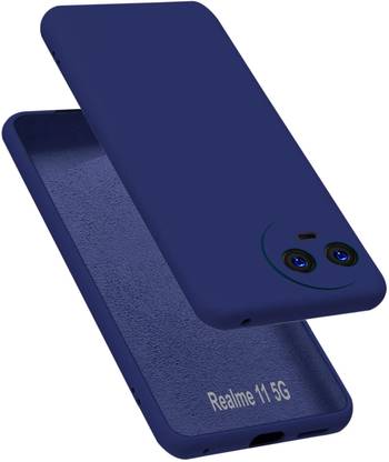 VAPRIF Back Cover for Realme 11 5G, Realme 11x 5G, Matte Rubberized Soft Silicone Protective Cloth Inside
