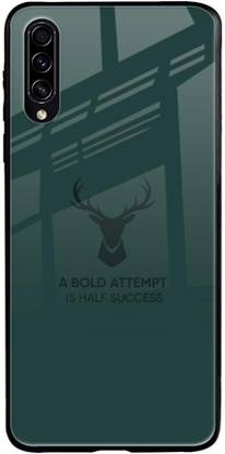 QRIOH Glass Back Cover for Samsung Galaxy A30s