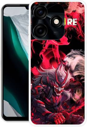 icusto Back Cover for Tecno Spark 10 4G, KI5q Free Fire Back cover
