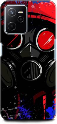 KEYCENT Back Cover for Realme Narzo 50A Prime, RMX3516, MAN, MASK, SMOKE, SPARKS, HOOD, RESPIRATOR, COLORFULL