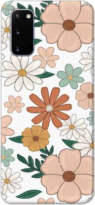 NDCOM Back Cover for Samsung Galaxy S20 Retro Multicolour Floral Printed Hard Case