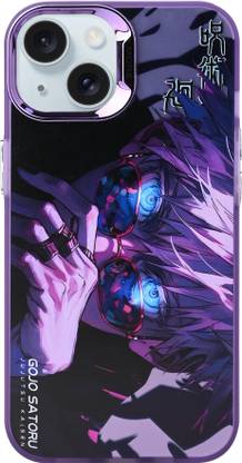 KLAH Back Cover for Apple iPhone 15 Plus, 3D Anime Gojo Satoru, Embossed High Quality Back Case