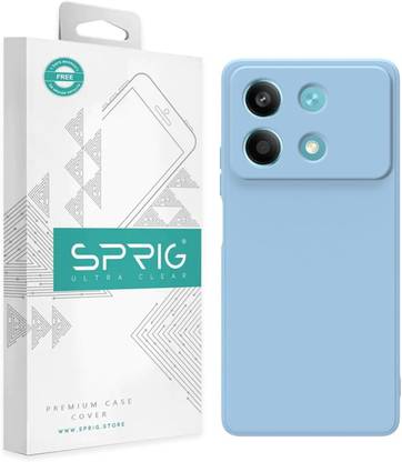Sprig Back Cover for Sprig TPU Matte Back Cover for Poco X6 Neo 5G (Blue, Flexible Case, Pack of: 1)