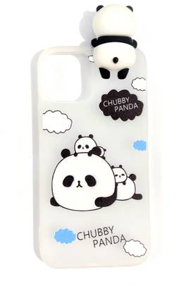 RM MOBILE ACCESSORIES Back Cover for Apple iPhone 12 Pro Chubby Panda Cover