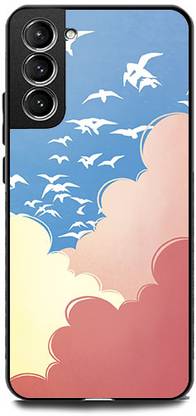 ORBIQE Back Cover for SAMSUNG Galaxy S21 Plus COLORS, ART, BALLOONS, WALLPAPER, BIRD FLYING