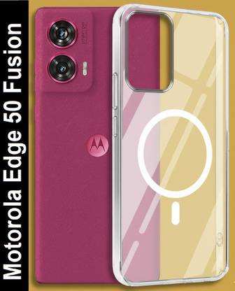 MOBIDEER Back Cover for Motorola Edge 50 Fusion 5G, Motorola G85 5G, Motorola G96 5G, MagSafe Transparent Hard