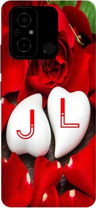 JUGGA Back Cover for POCO C55, MZB0DDTIN, J LOVES L NAME,J NAME, L LETTER, ALPHABET,J LOVE L NAME