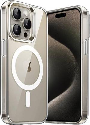 आई कॉड 9 Apple iphone 15 Pro Max, Hard PC MagSafe Wireless Charge HD Clear Flexible Transparent Case के लिए