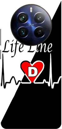 Rockyard Back Cover for realme 12 Pro+ 5G, RMX3840, D, NAME, LETTER, ALPHABET, LIFELINE