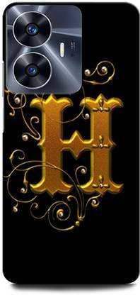 ORBIQE Back Cover for Vivo Y02T H, H LETTER, H ALPHABET, DESIGN