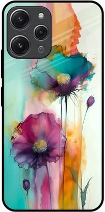 QRIOH Glass Back Cover for Redmi 12