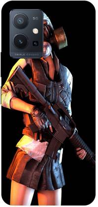 Bluvver Back Cover for Vivo Y75 5G, V2142 Printed Pubg Game Back Cover