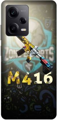 Printrembo Back Cover for Redmi Note 12 Pro(5G),MZBOCXQIN,M 416- PUBG GAN printed back cover