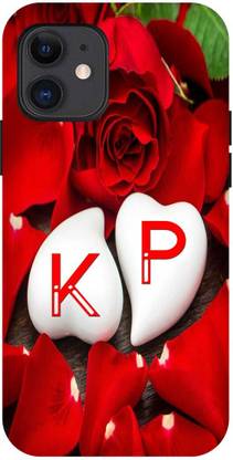 Dimora Back Cover for APPLE iPhone 12, K LOVES P NAME K NAME P LETTER ALPHABET K LOVE P NAME